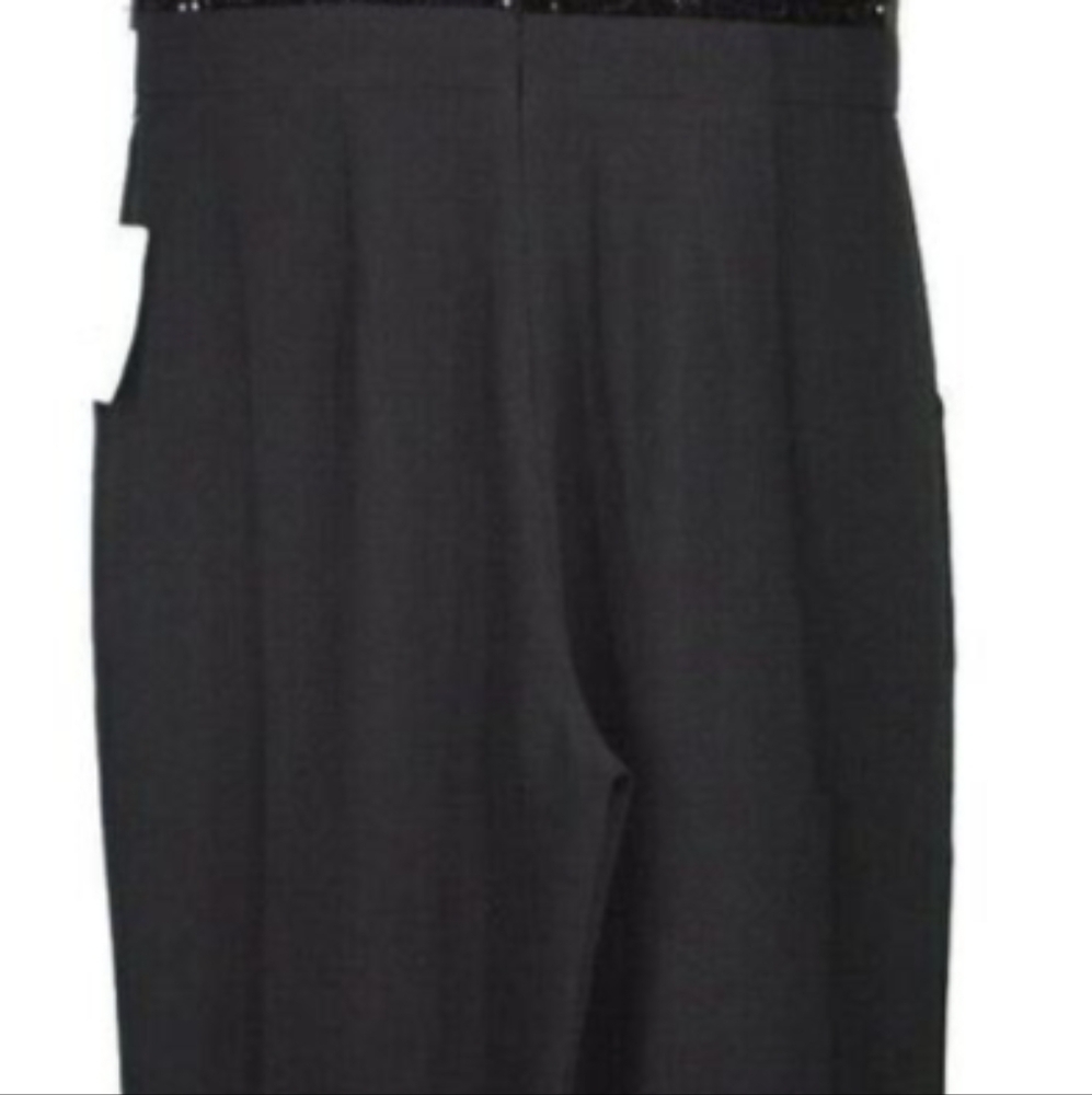 Harper Rose Sequin Bodice Black Jumpsuit Short Sleeves Size 8 NWT MSRP $138 - Picture 3 of 11